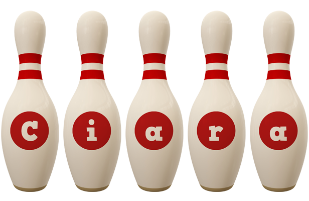 Ciara bowling-pin logo