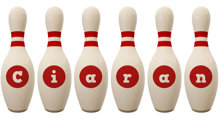 Ciaran bowling-pin logo