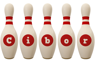 Cibor bowling-pin logo