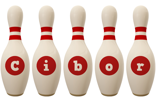 Cibor bowling-pin logo
