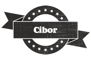 Cibor grunge logo