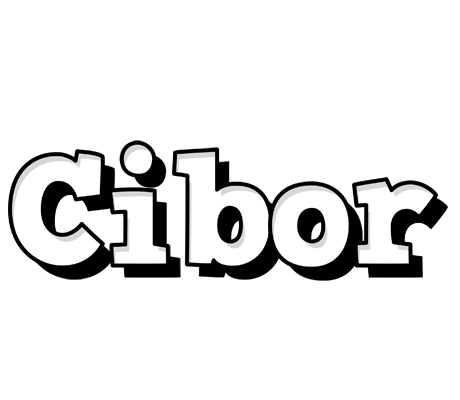 Cibor snowing logo