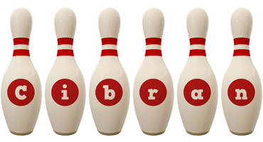 Cibran bowling-pin logo