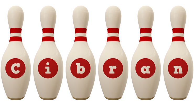 Cibran bowling-pin logo