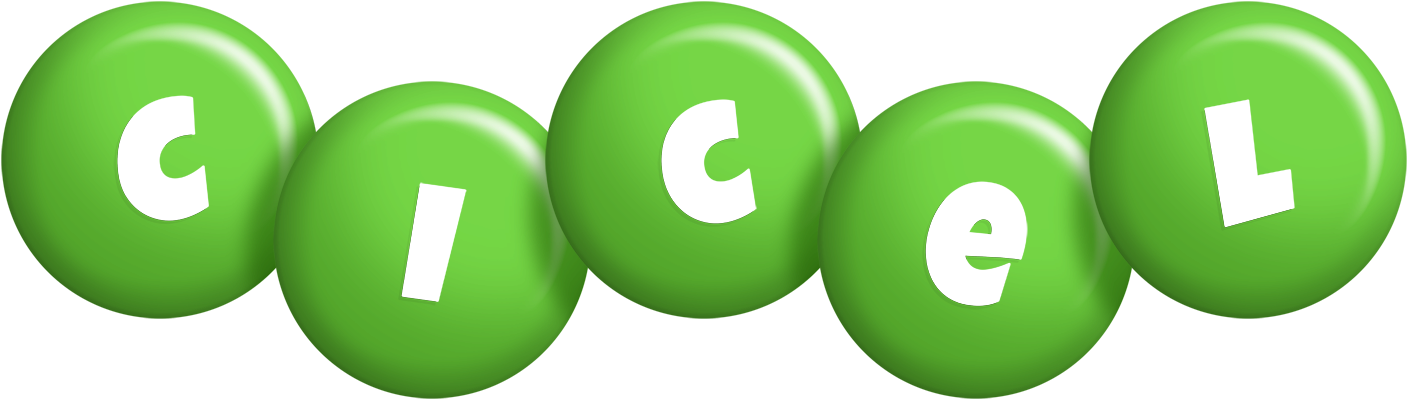 Cicel candy-green logo