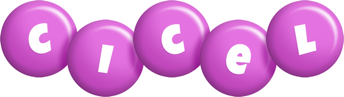 Cicel candy-purple logo