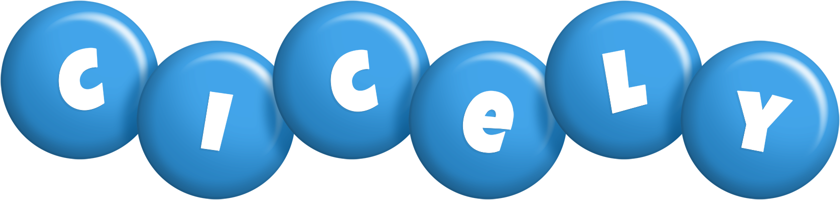 Cicely candy-blue logo