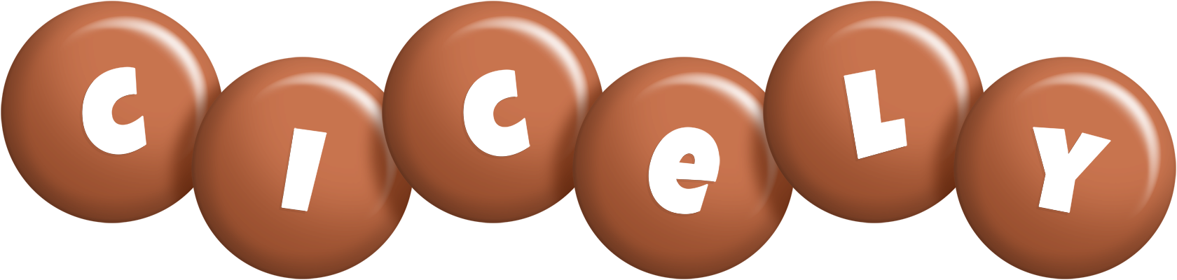 Cicely candy-brown logo