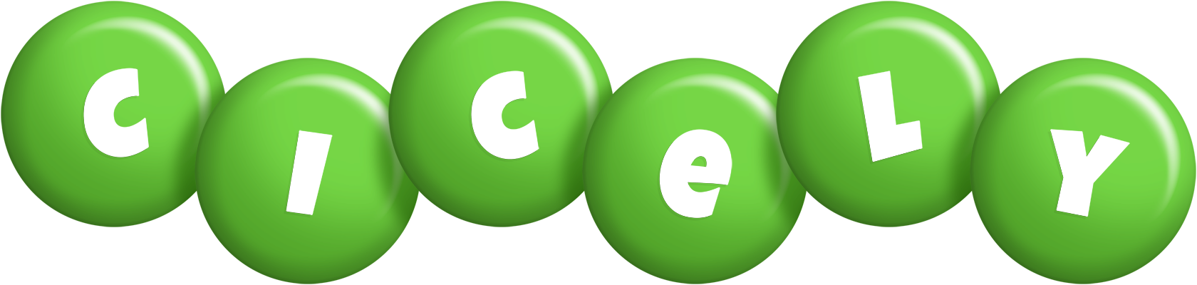 Cicely candy-green logo
