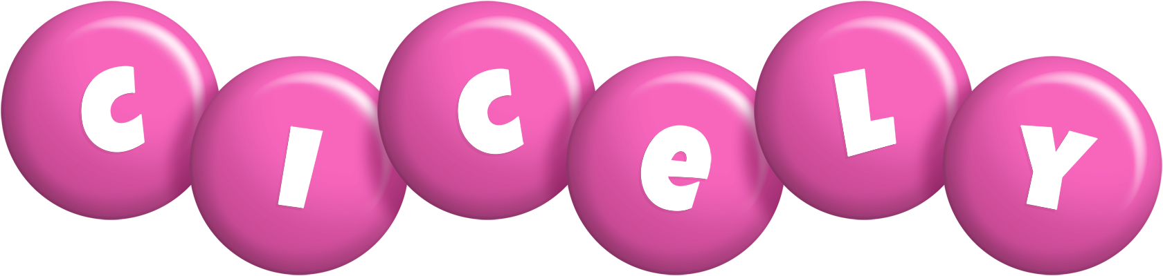 Cicely candy-pink logo