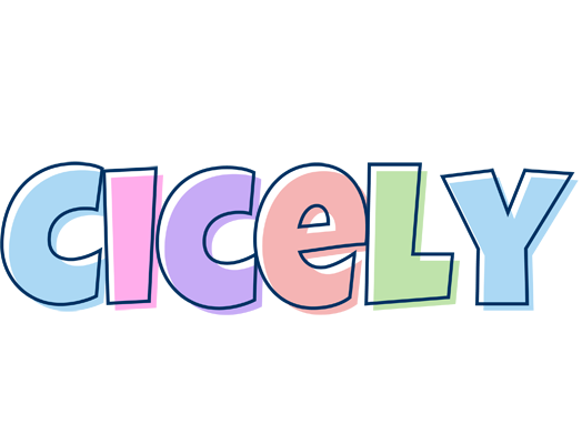 Cicely pastel logo