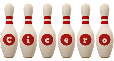 Cicero bowling-pin logo