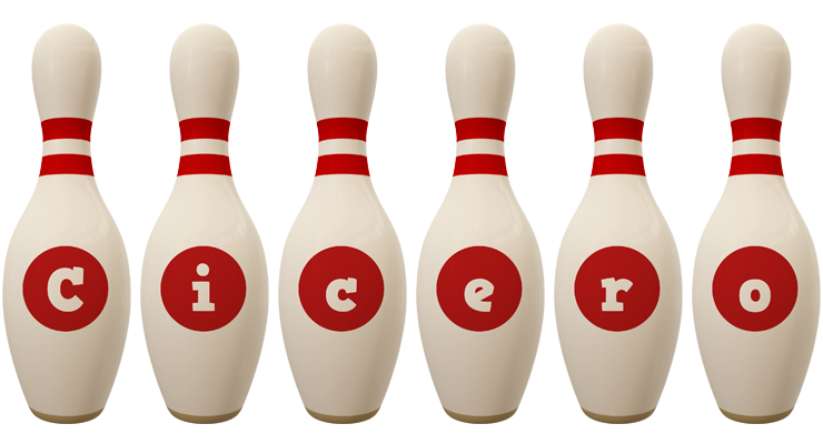 Cicero bowling-pin logo