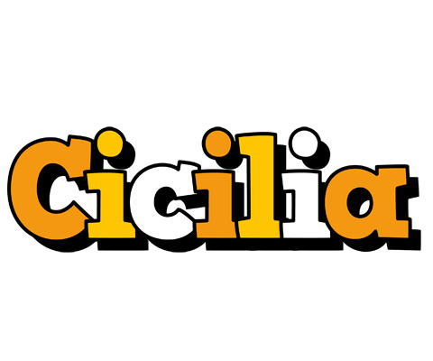 Cicilia cartoon logo