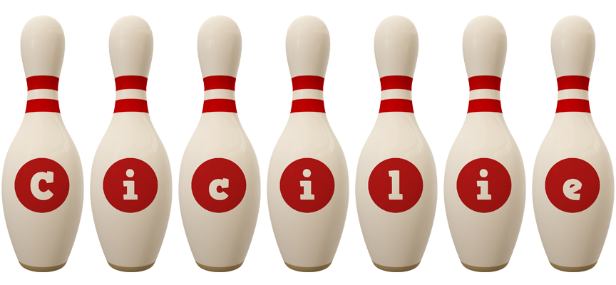 Cicilie bowling-pin logo