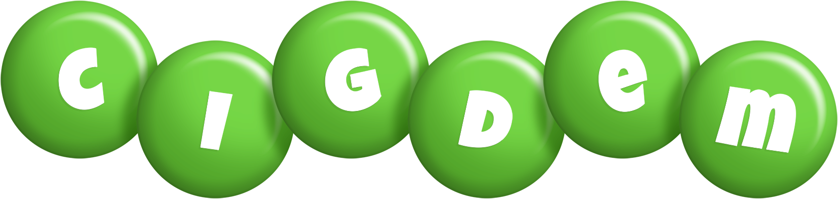 Cigdem candy-green logo