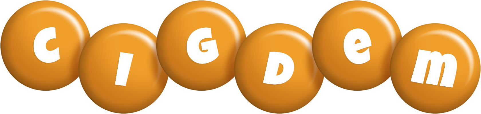 Cigdem candy-orange logo
