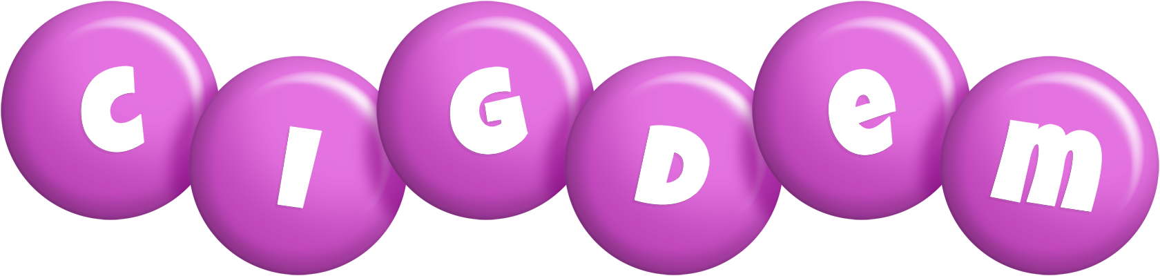 Cigdem candy-purple logo