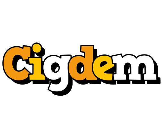 Cigdem cartoon logo