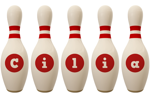 Cilia bowling-pin logo