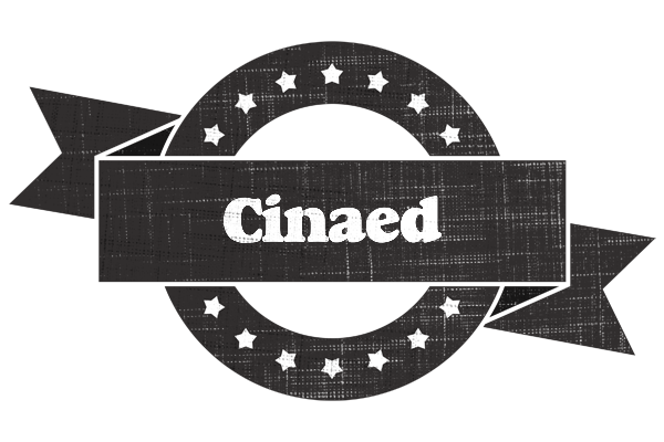 Cinaed grunge logo