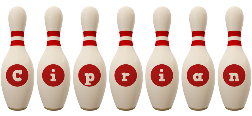Ciprian bowling-pin logo
