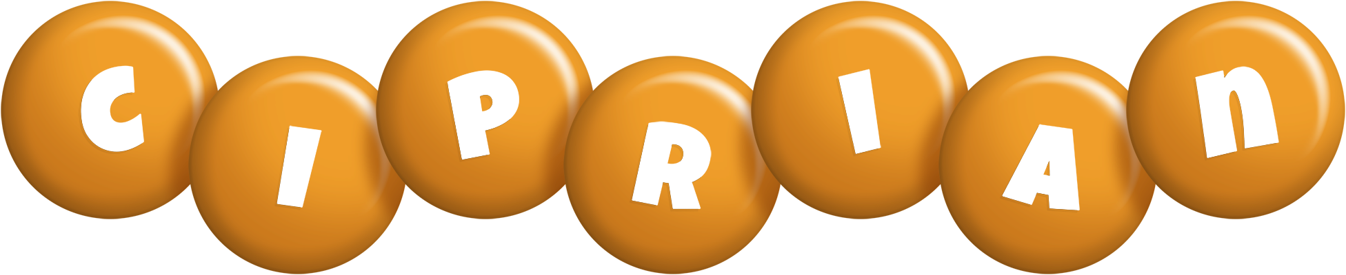 Ciprian candy-orange logo