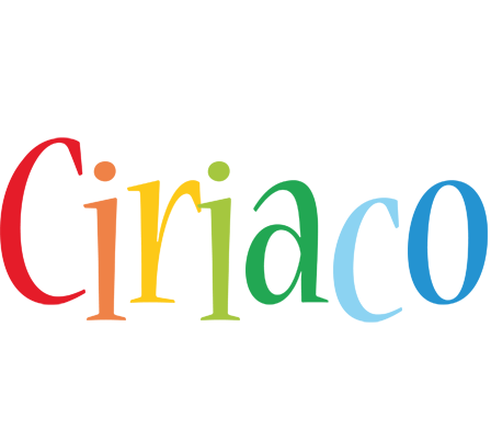Ciriaco birthday logo