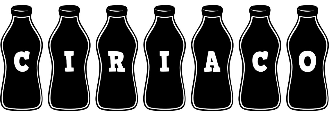 Ciriaco bottle logo