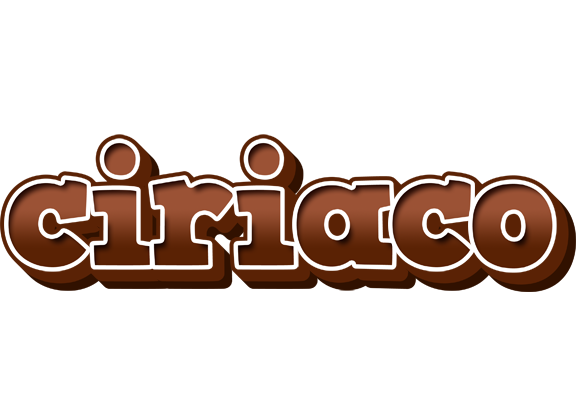 Ciriaco brownie logo