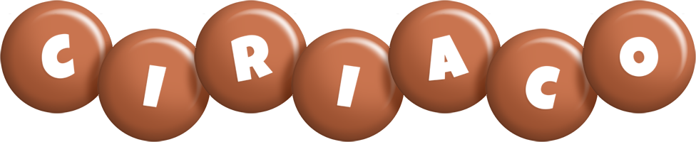 Ciriaco candy-brown logo