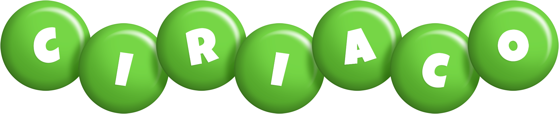 Ciriaco candy-green logo