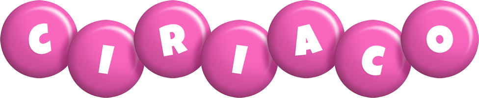 Ciriaco candy-pink logo