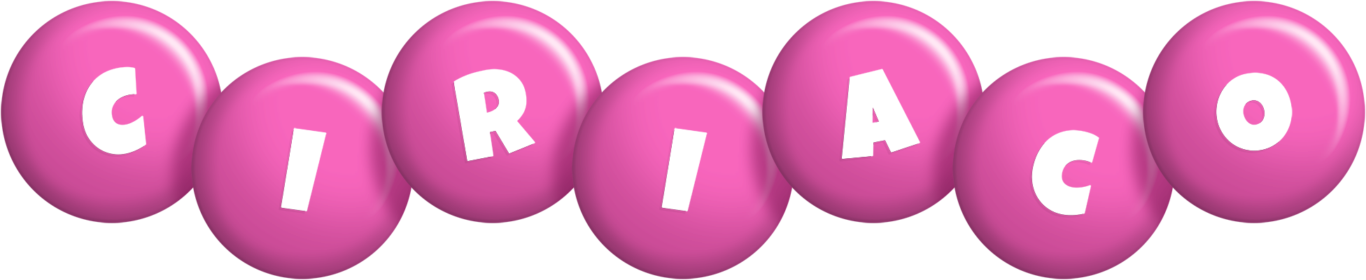 Ciriaco candy-pink logo