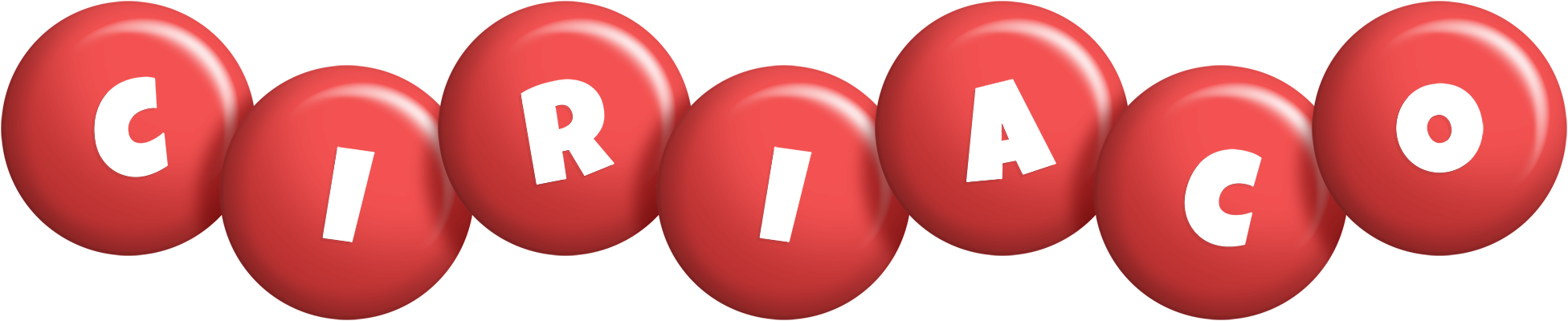 Ciriaco candy-red logo