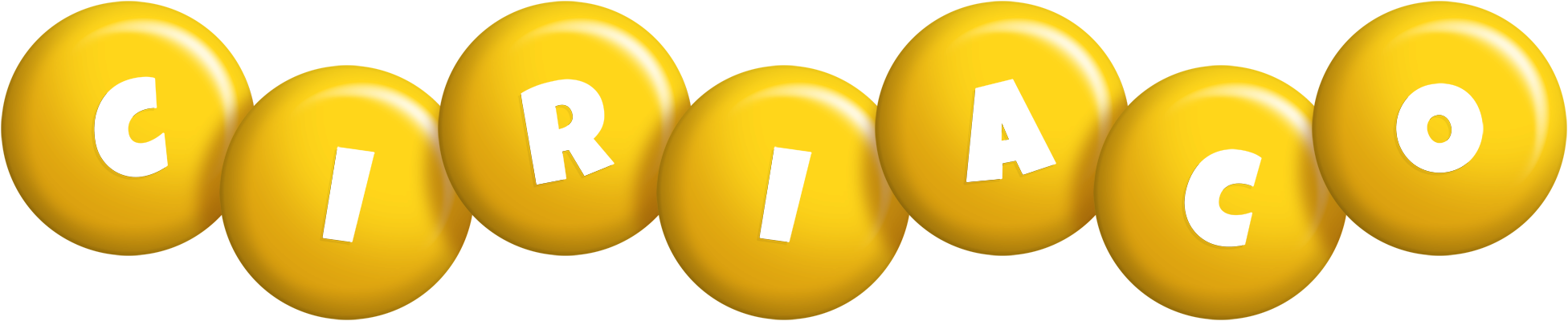 Ciriaco candy-yellow logo
