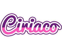 Ciriaco cheerful logo