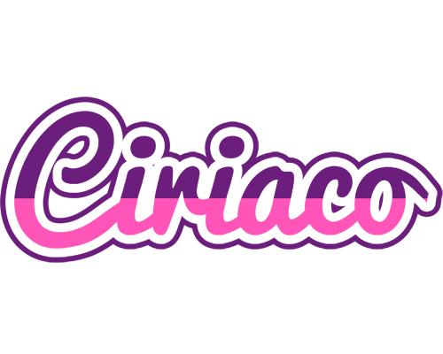 Ciriaco cheerful logo