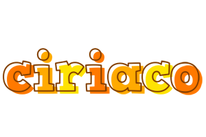 Ciriaco desert logo