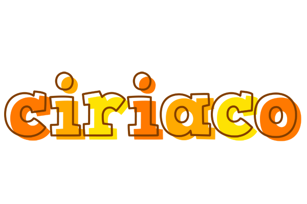 Ciriaco desert logo