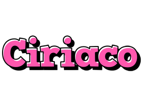 Ciriaco girlish logo