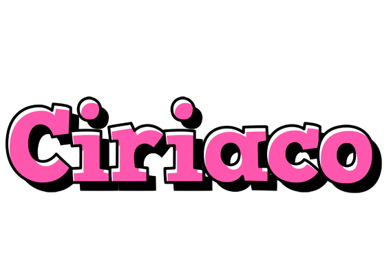 Ciriaco girlish logo