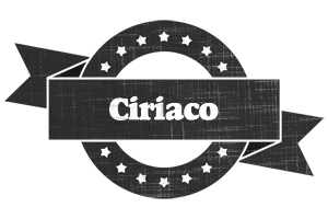 Ciriaco grunge logo