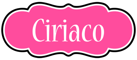 Ciriaco invitation logo