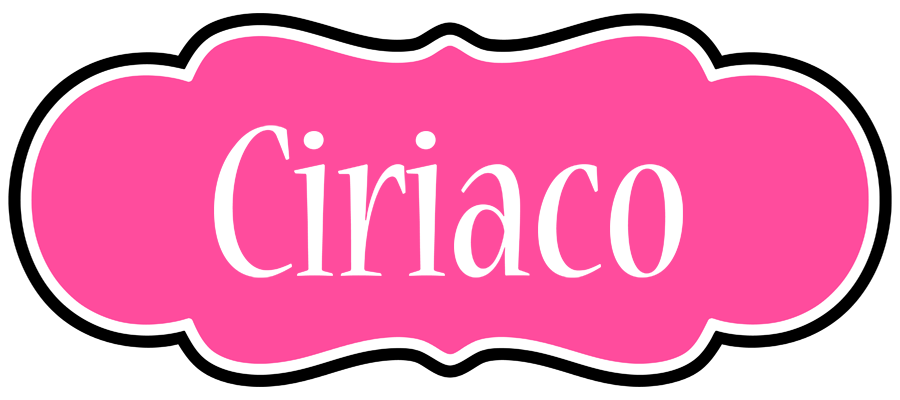 Ciriaco invitation logo