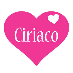 Ciriaco love-heart logo