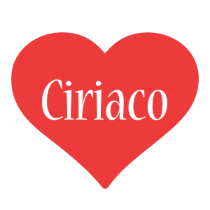 Ciriaco love logo