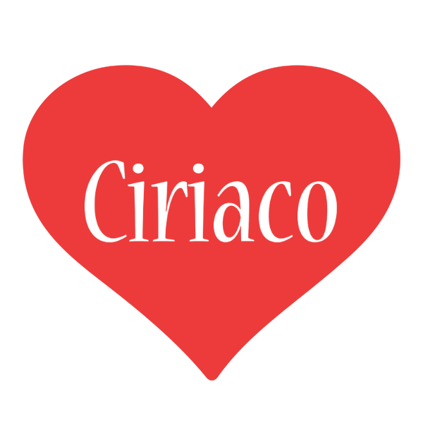 Ciriaco love logo