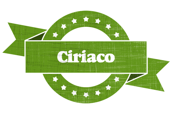 Ciriaco natural logo