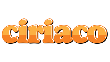 Ciriaco orange logo